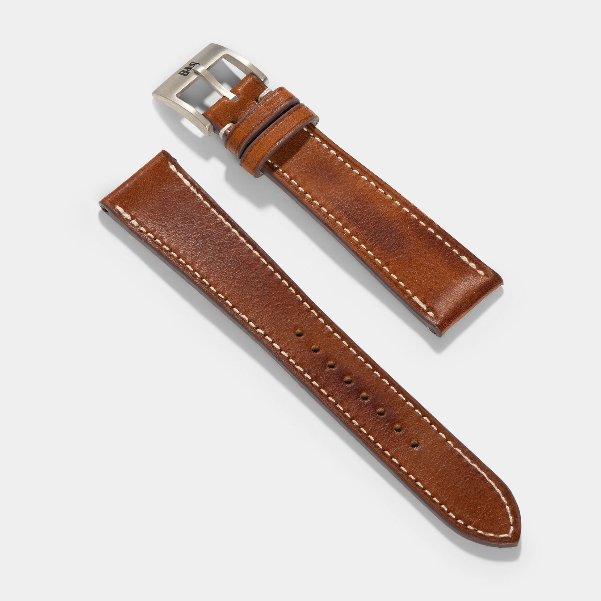 Chevalin Vintage Brown Leather Watch Strap