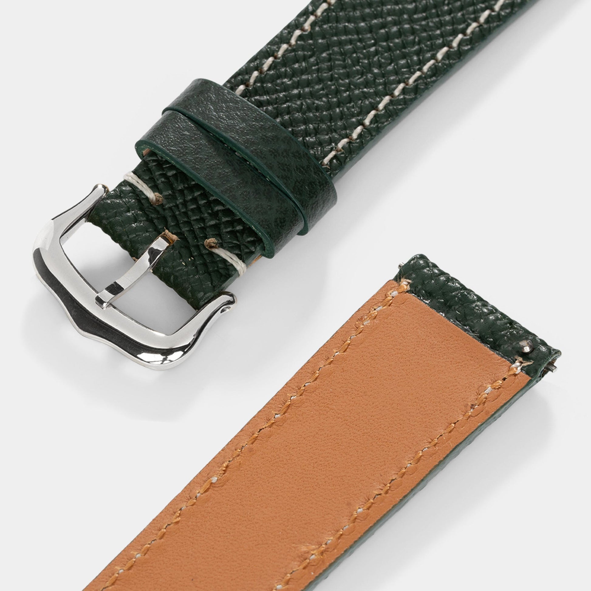 Strap for Cartier Tank Must (2021-2024) - The Marston Calf Dark Green