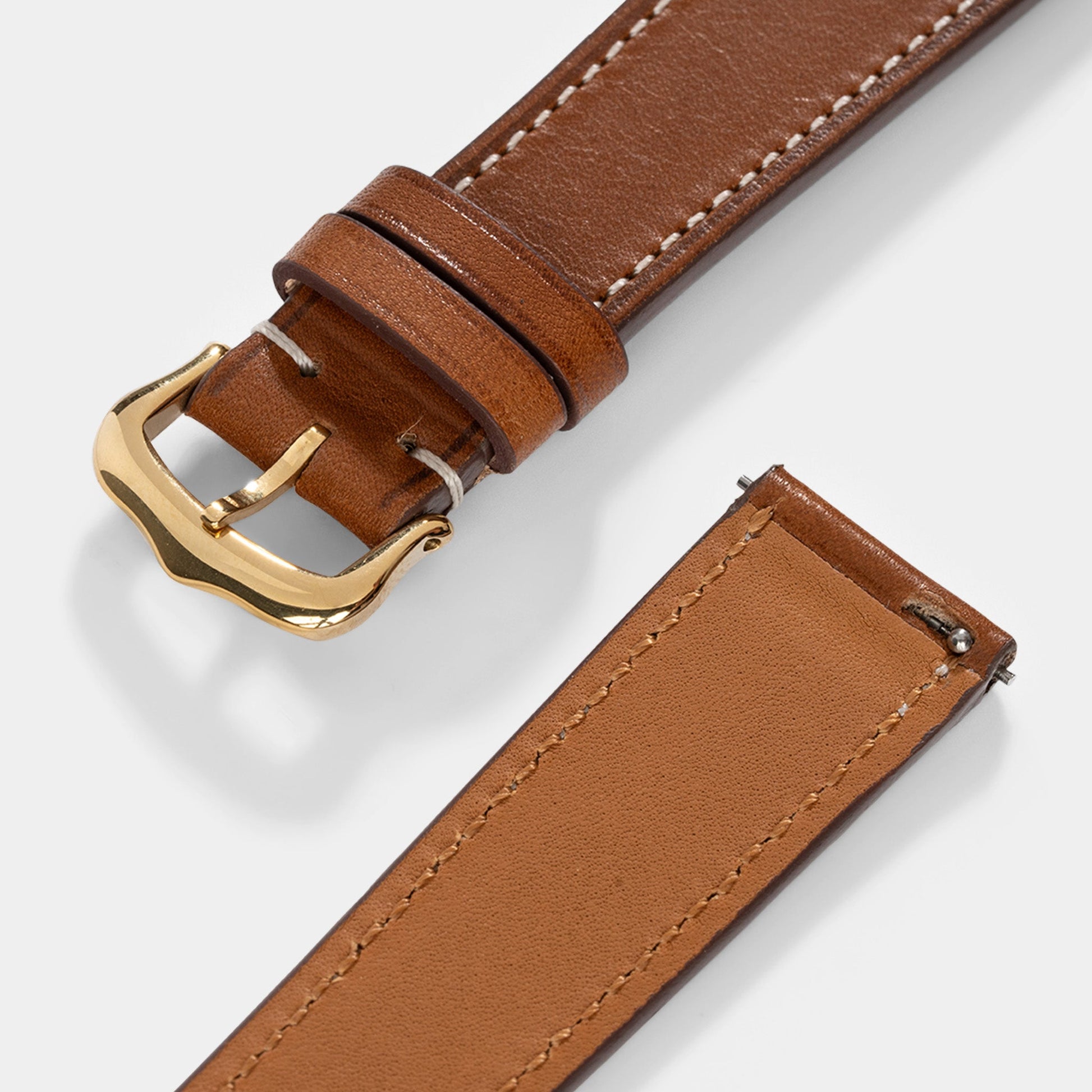 Strap for Cartier Tank Louis (2021-2024) - The Chevalin Cognac Brown