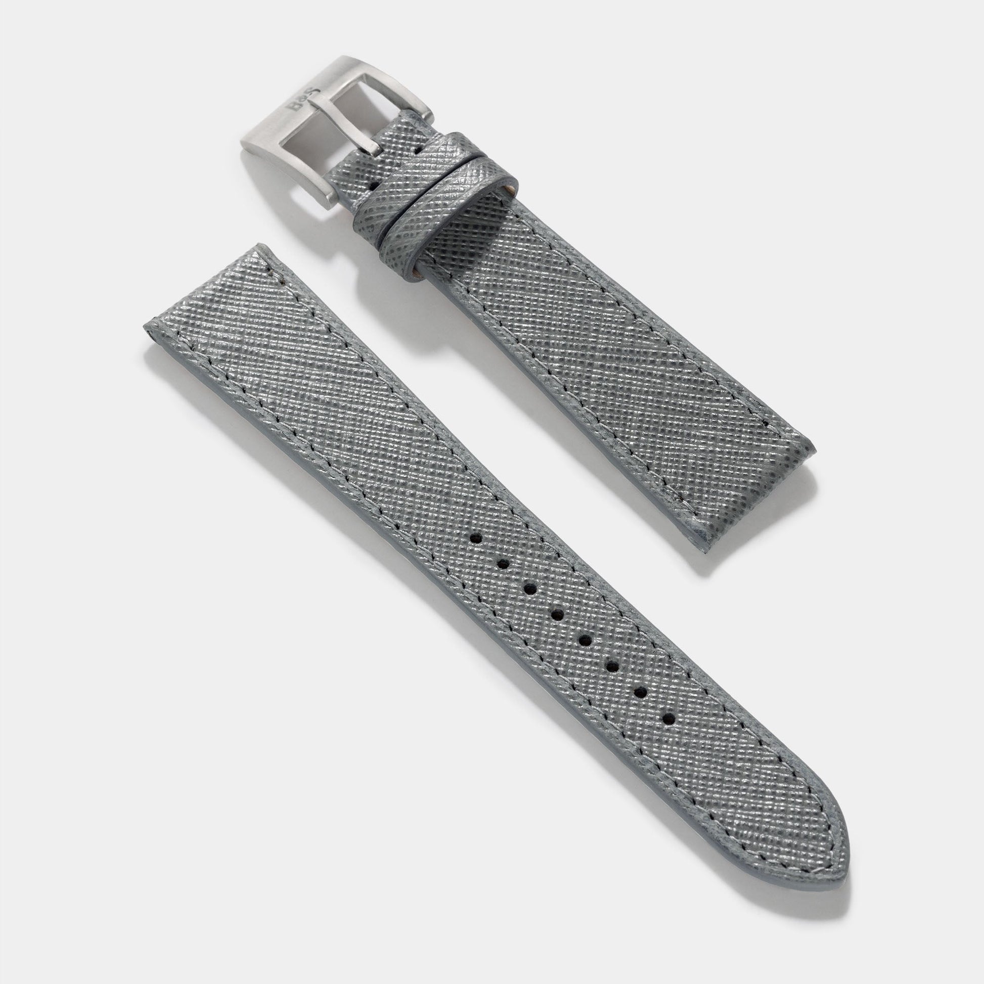 grey_saffiano_Leather_Watch_Strap_Vintage_Watches