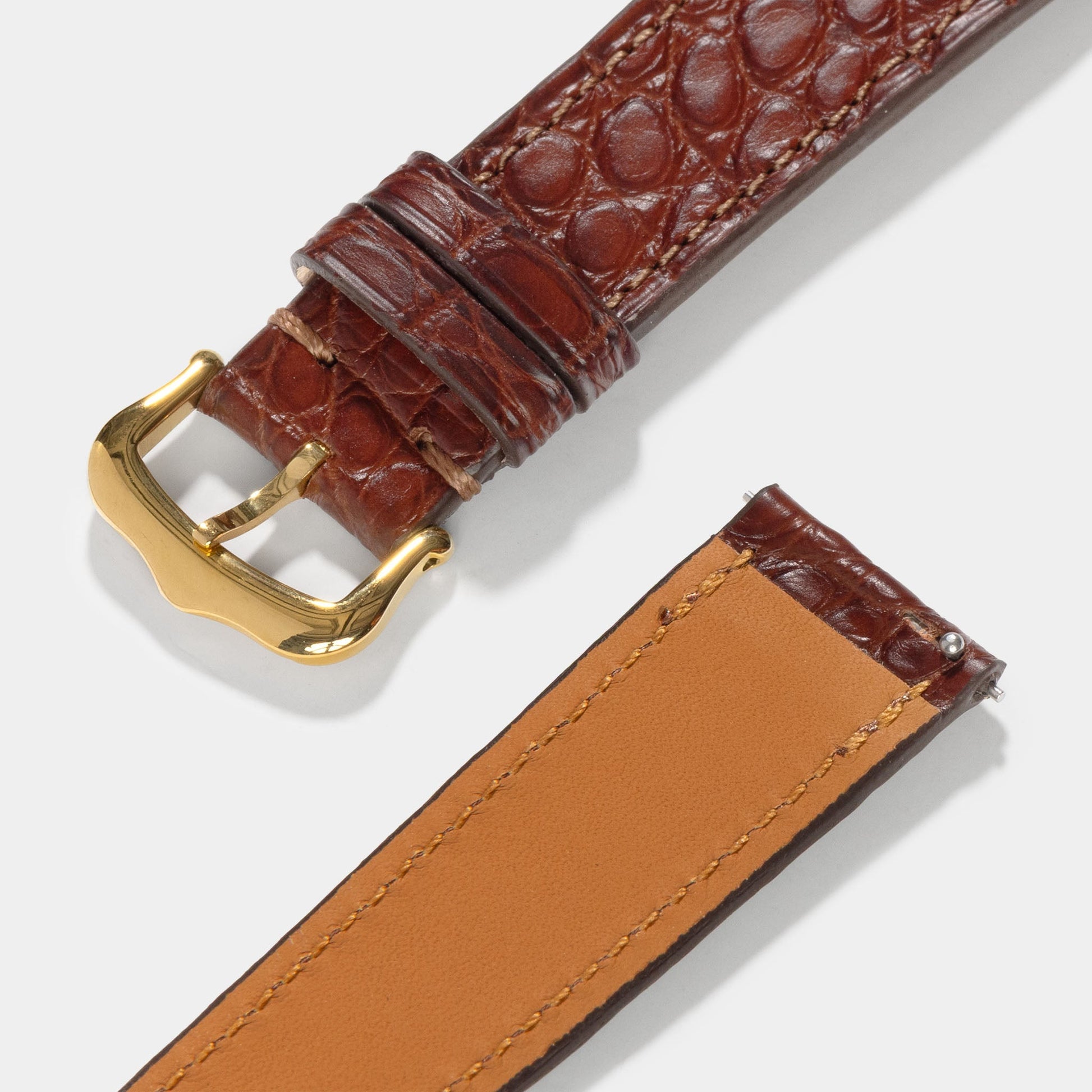 Strap for Cartier Tank Louis (2021-today) - Dark Brown Alligator