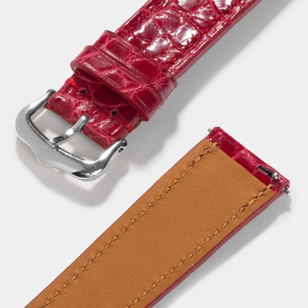 Strap for Cartier Tank Must (2021-today) - Red Alligator