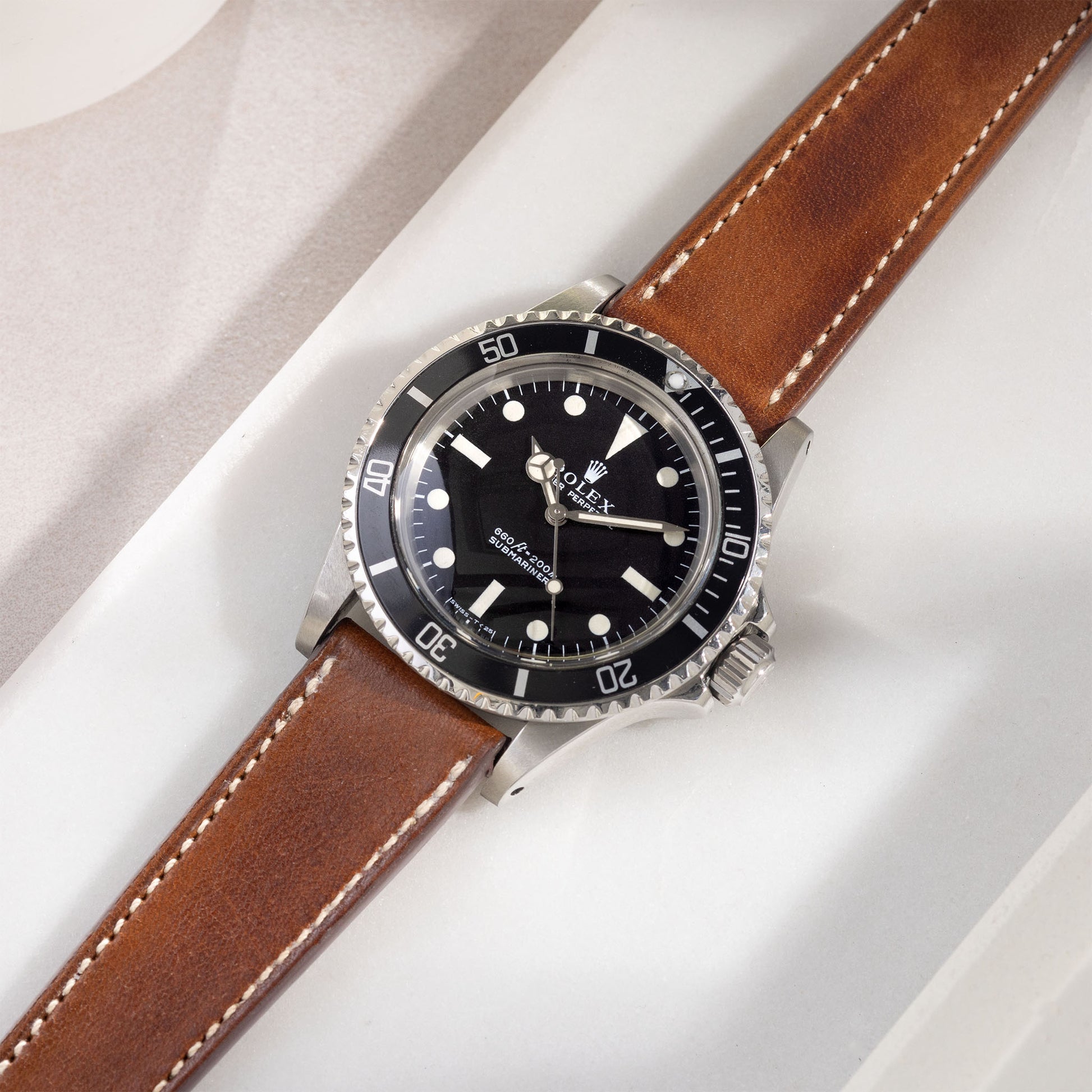 Chevalin Vintage Brown Leather Watch Strap