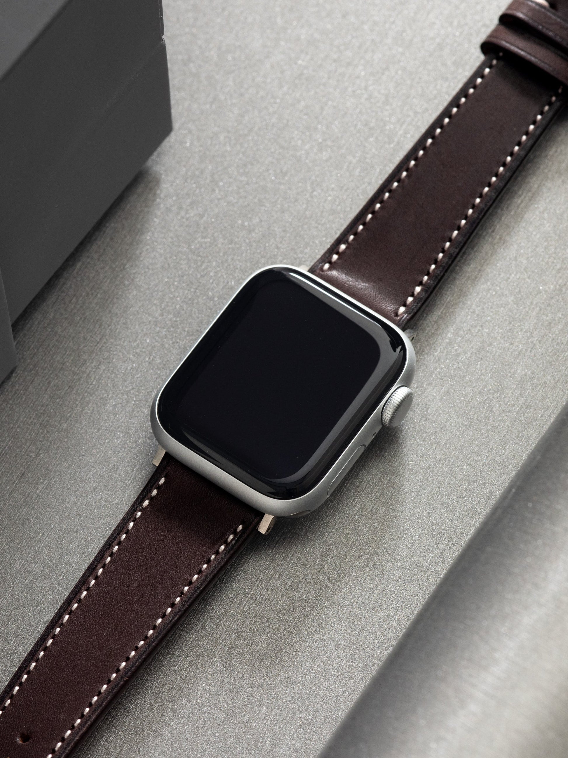 Apple Watch Band - Dark Brown Leather - Chevalin