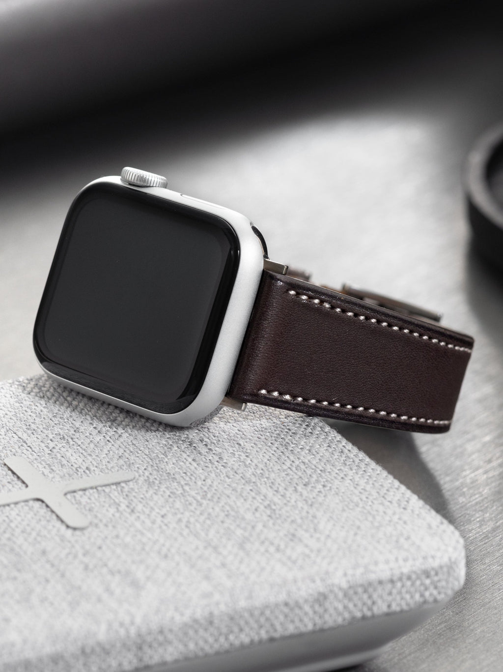 Apple Watch Band - Dark Brown Leather - Chevalin