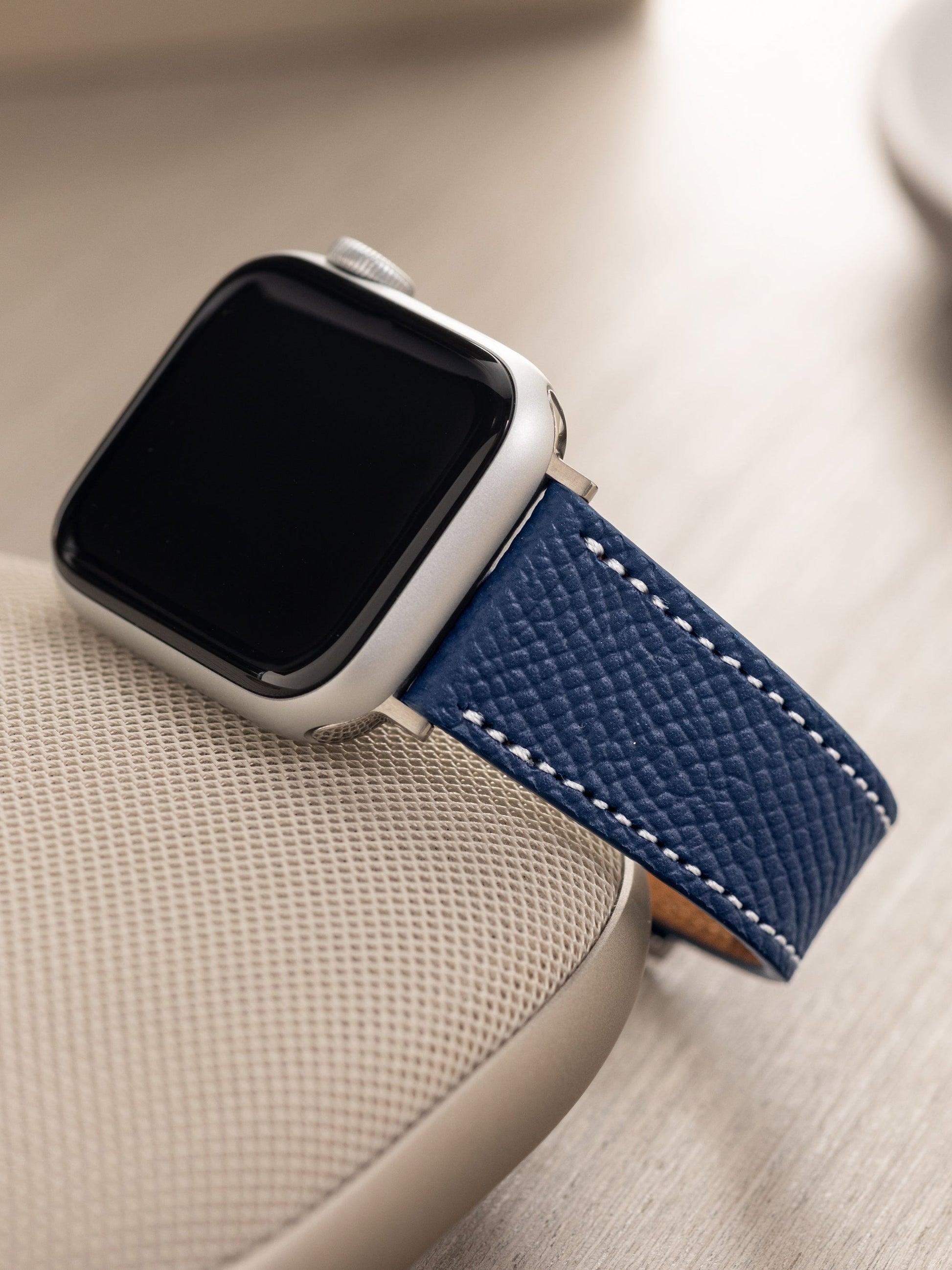Apple Watch Band - Dark Blue Leather - Marston Calf