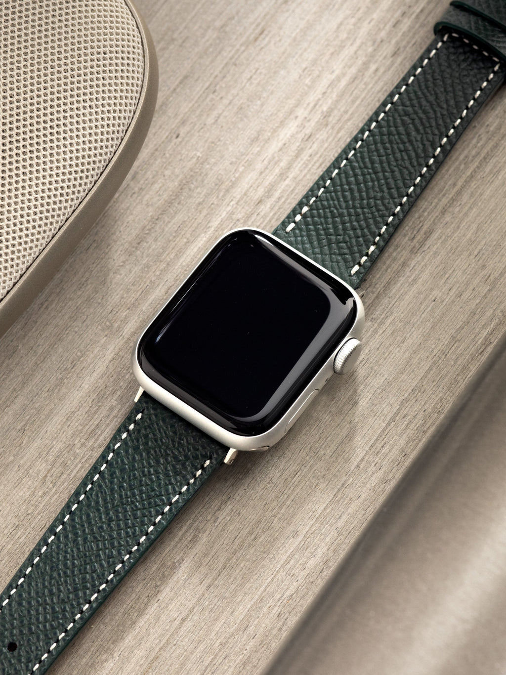 Apple Watch Band - Dark Green Leather - Marston Calf