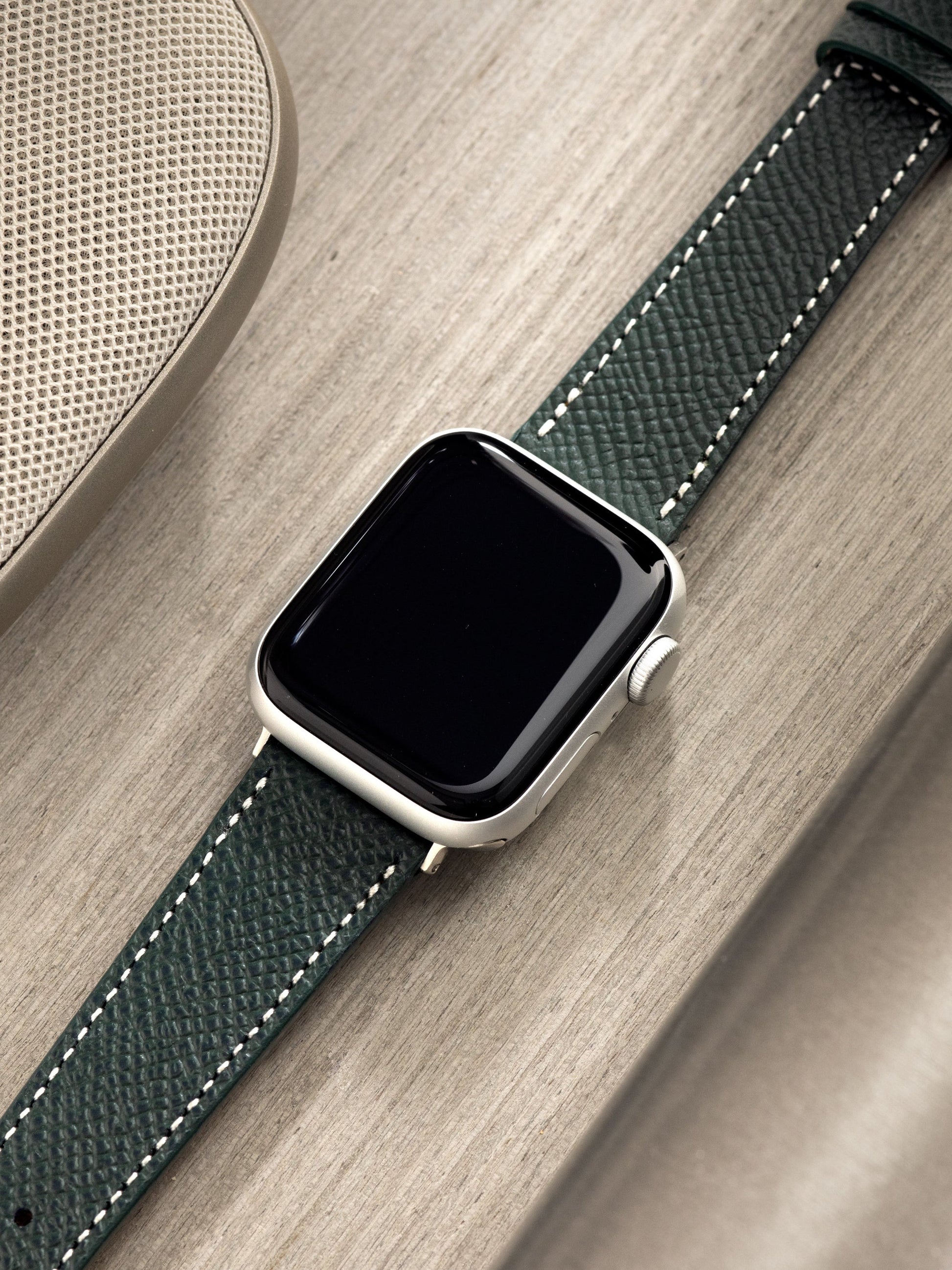 Apple Watch Band - Dark Green Leather - Marston Calf