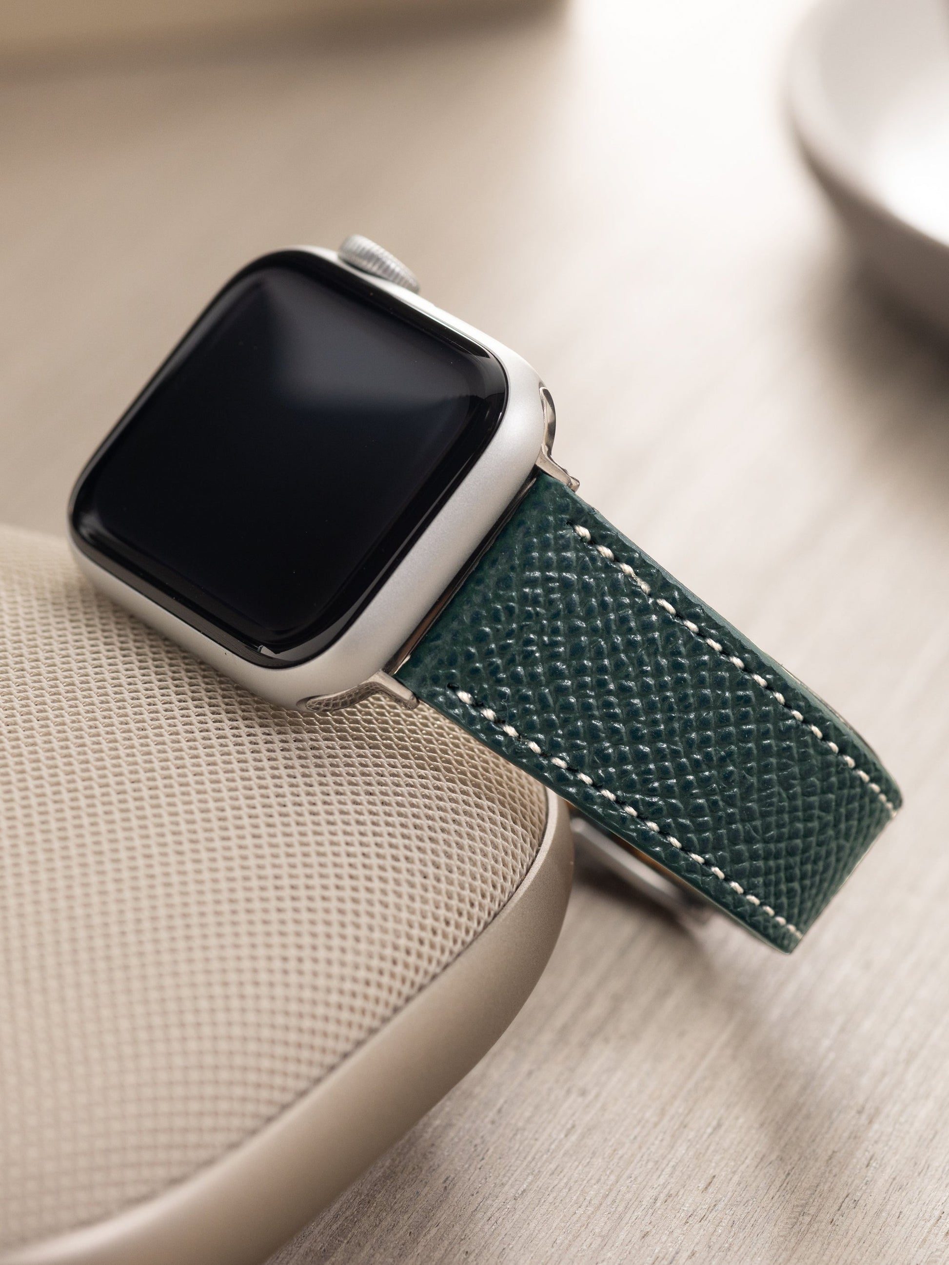Apple Watch Band - Dark Green Leather - Marston Calf