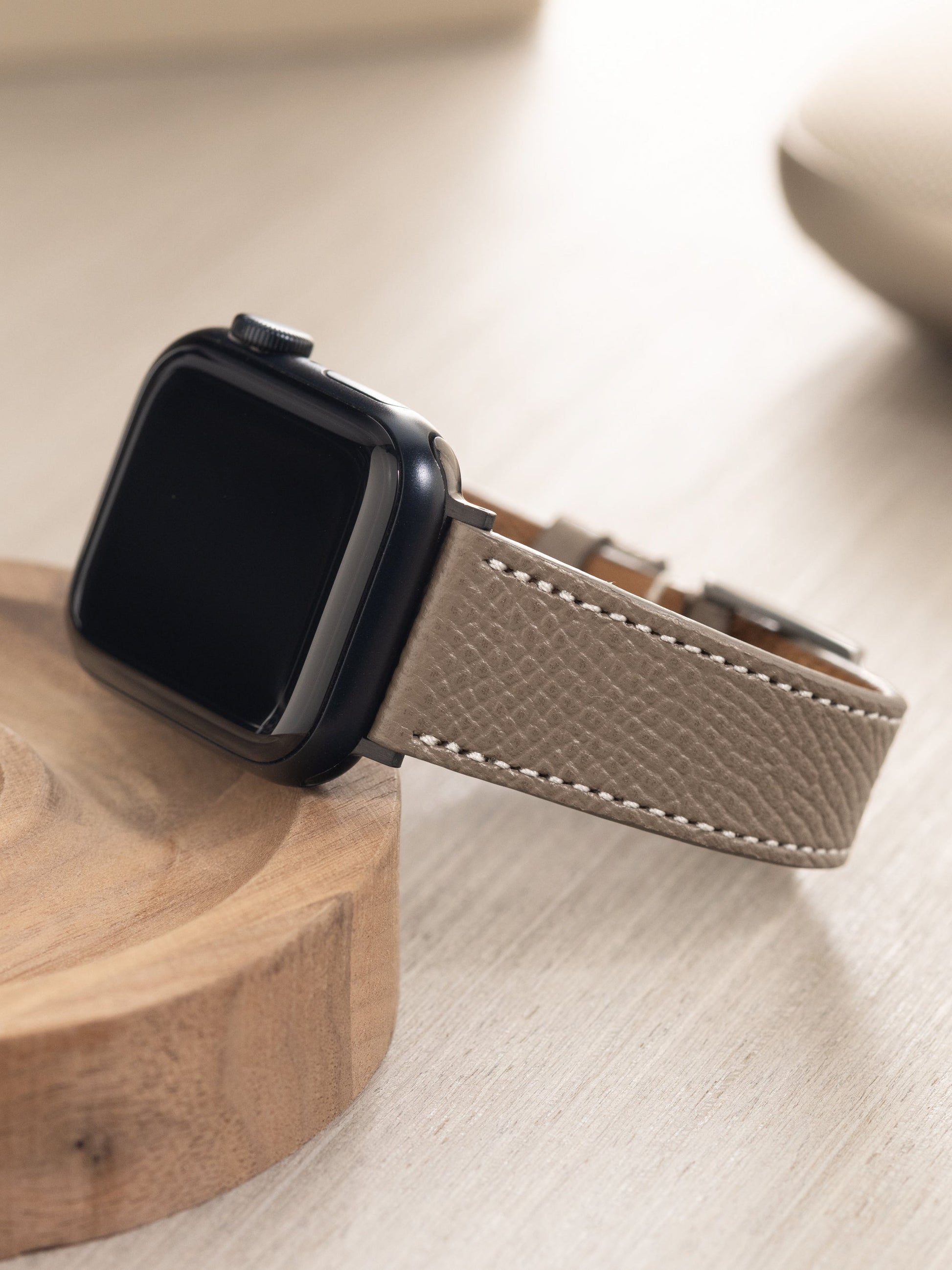 Apple Watch Band - Taupe Grey Leather - Marston Calf
