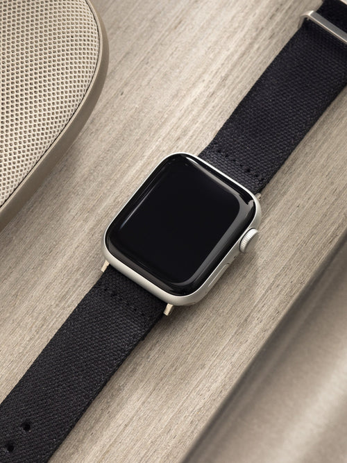 Apple Watch Band - Black Canvas - Safari