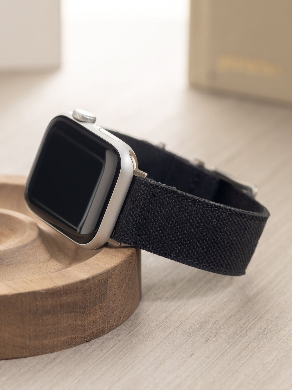 Apple Watch Band - Black Canvas - Safari