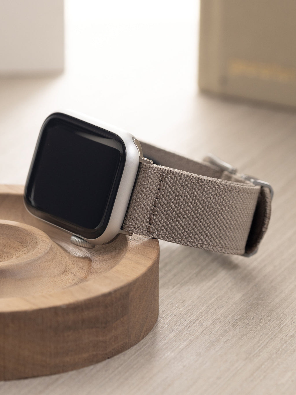 Apple Watch Band - Taupe Canvas - Safari